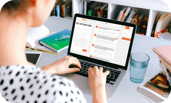 A teacher preparing an exam in the Dugga Exam Engine